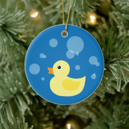 Ornamento De Cerâmica Rubber Ducky