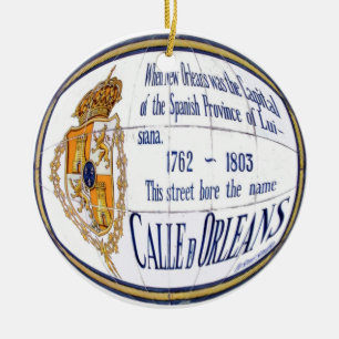 Ornamento De Cerâmica Rue Orleans Azulejo Mural