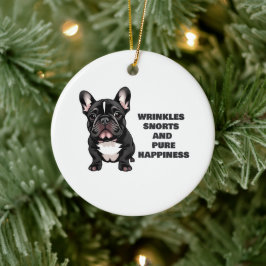 Ornamento De Cerâmica Rugas, nervos e pura felicidade