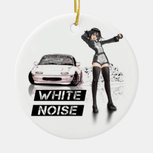 Ornamento De Cerâmica Ruído branco MX5 Miata