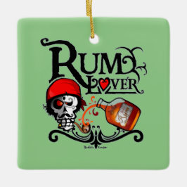 Ornamento De Cerâmica Rum lover
