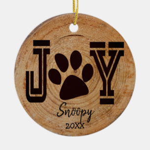 Ornamento De Cerâmica Russo - Joy Puppy Paw