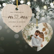 Rustic Mr and Mrs Wedding Photo