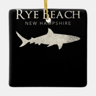 Ornamento De Cerâmica Rye Beach New Hampshire - Presentes do Fosso