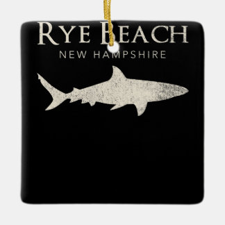 Ornamento De Cerâmica Rye Beach New Hampshire - Presentes do trevo de tu