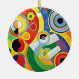 Ornamento De Cerâmica Rythme Joie de Vivre por Robert Delaunay