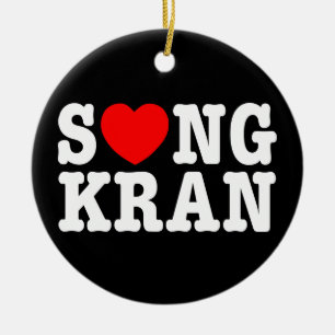 Ornamento De Cerâmica S ❤ NGKRAN ~ Heart Songkran