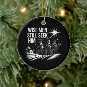 Ornamento De Cerâmica Sábios Homens Ainda O Procuram Natal Cristão Jesus