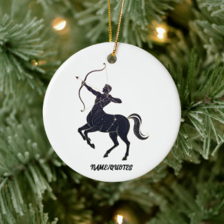 Ornamento De Cerâmica Sagittarius Constellation Line Art – Cosmic Zodiac