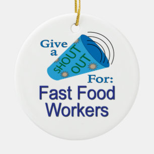 Ornamento De Cerâmica Saia para os trabalhadores de Comida rápida