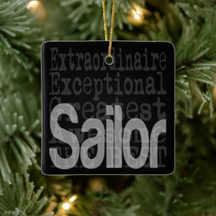 Ornamento De Cerâmica Sailor Extraordinaire