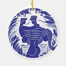 Ornamento De Cerâmica Sailor n merman