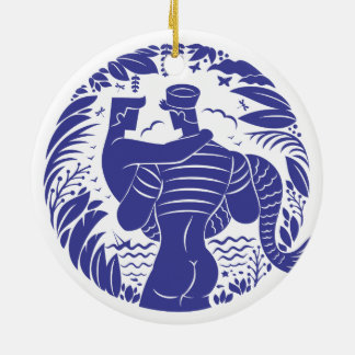 Ornamento De Cerâmica Sailor n merman