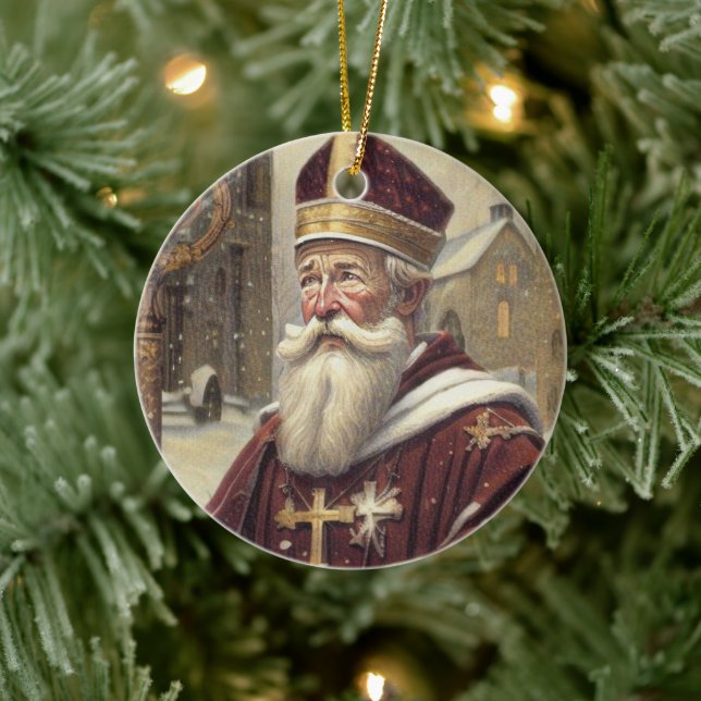Ornamento De Cerâmica Saint Nicholas Ornament (Árvore)