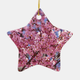Ornamento De Cerâmica Sakura Pink Chersom Sky