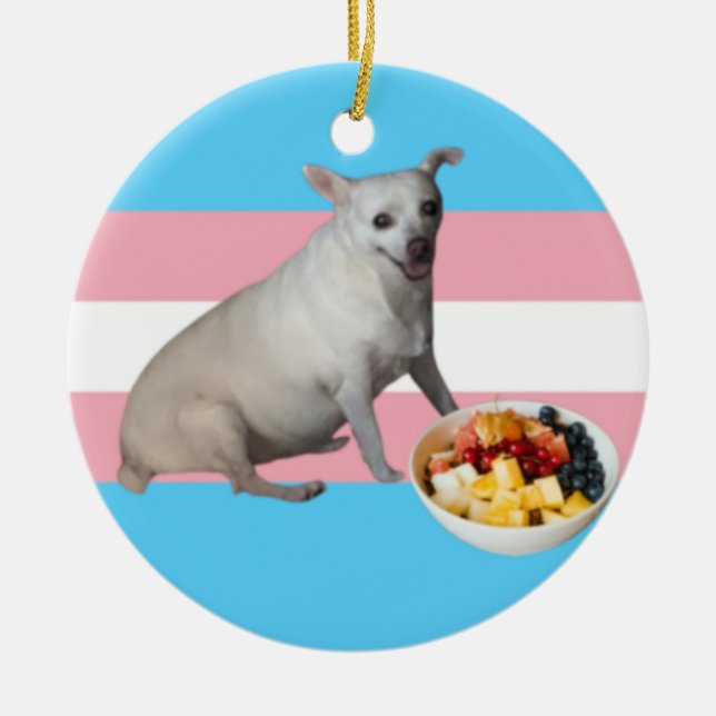 Ornamento De Cerâmica Salada de frutas (Frente)