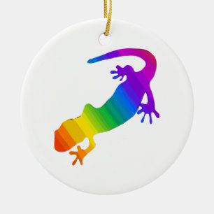 Ornamento De Cerâmica Salamandra em Corrente