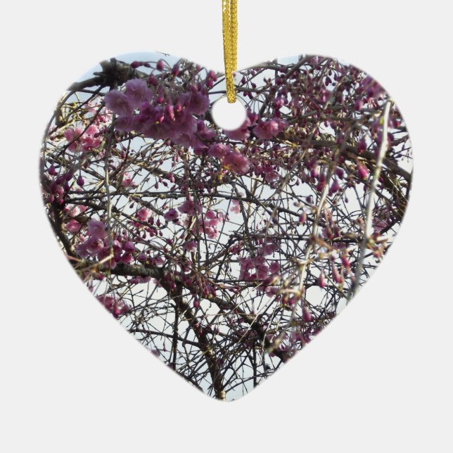 Ornamento De Cerâmica Salgueiro japonês (Frente)