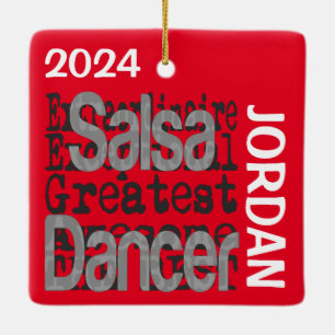 Ornamento De Cerâmica Salsa Dancer Extraordinaire CUSTOM