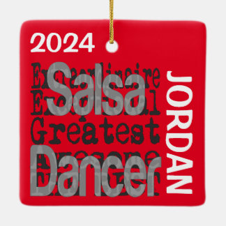 Ornamento De Cerâmica Salsa Dancer Extraordinaire CUSTOM