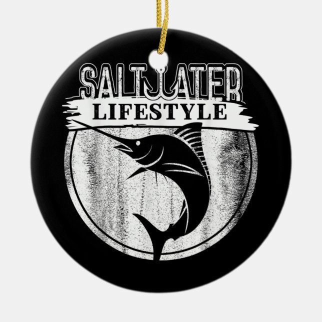 Ornamento De Cerâmica Saltwater Pesca De Profundidade Anglas Esporte Pes (Frente)
