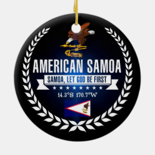 Ornamento De Cerâmica Samoa Americana