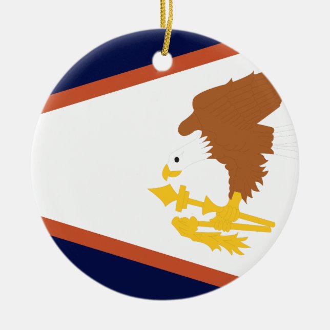 ORNAMENTO DE CERÂMICA SAMOA AMERICANAS (Frente)
