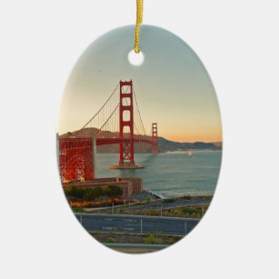 Ornamento De Cerâmica San Francisco golden gate bridge
