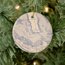 Ornamento De Cerâmica Sanibel Captiva Ornament
