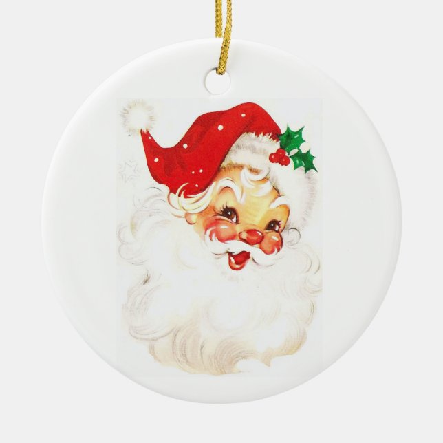 Ornamento De Cerâmica santa claus (Frente)