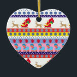 Ornamento De Cerâmica Santa Claus dorigh<br><div class="desc">"Papai Noel trenou",  "Papai Noel engraçado",  "Papai Noel",  sinterklaas,  "natal feio",  "natal engraçado",  "xmas engraçados",  "amante",  carneiro,  "trenó de natal"</div>