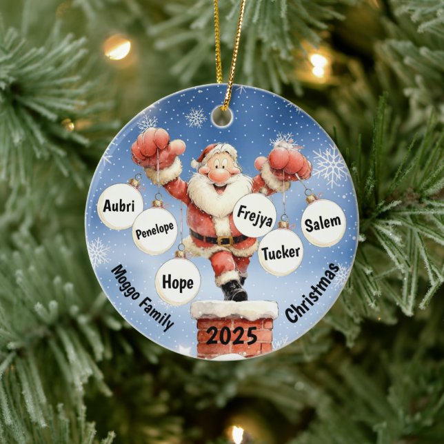 Ornamento De Cerâmica Santa’s Festive Chimney Ornament (Árvore)