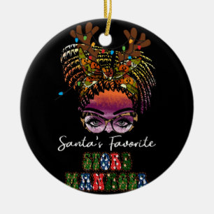 Ornamento De Cerâmica Santas Favoritas de Natal Mulheres de Cabelo de Ar