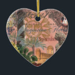 Ornamento De Cerâmica santo augustine florida viagem antiquada arte<br><div class="desc">Rua. Augustine é a cidade mais antiga dos Estados Unidos Continental - do colonial espanhol até hoje, é uma cidade histórica que tem origem espanhola. Esta imagem é da efemera antiga e recortes antigos, assim como pedaços de pinturas e fotografias de Ruas. A artista Augustine Mary Hubley. As imagens da...</div>