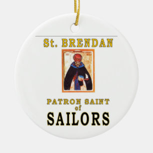 ORNAMENTO DE CERÂMICA SANTO BRENDON