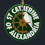 Ornamento De Cerâmica Santo Catherine de Alexandria<br><div class="desc">Santo Catherine de Alexandria</div>