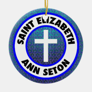 Ornamento De Cerâmica Santo Elizabeth Ann Seton