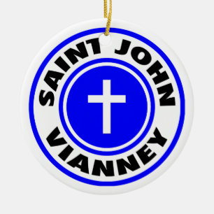 Ornamento De Cerâmica Santo John Vianney
