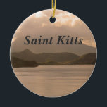 Ornamento De Cerâmica Santo Kitts e Nevis<br><div class="desc">Vistas lindos da ilha do santo Kitts e Nevis.</div>