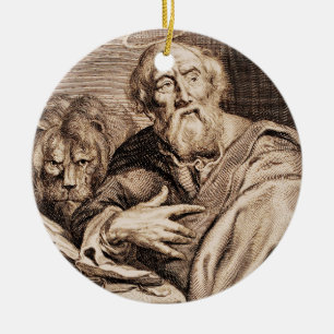 Ornamento De Cerâmica Santo Marcar o Evangelista e o mártir