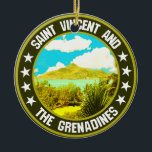 Ornamento De Cerâmica Santo Vincent e Granadinas<br><div class="desc">Santo Vincent e Granadinas</div>