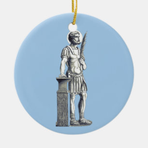 Ornamento De Cerâmica São Adriano Guarda Herculiano