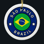 Ornamento De Cerâmica São Paulo Brasil<br><div class="desc">São Paulo Brasil</div>
