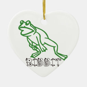 Ornamento De Cerâmica Sapo de Ribbit