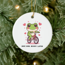 Sapo Fofo Andando de Bicicleta | Presente Engraçad