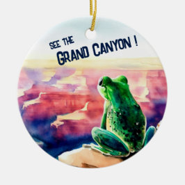 Ornamento De Cerâmica Sapo no Grand Canyon Souvenir