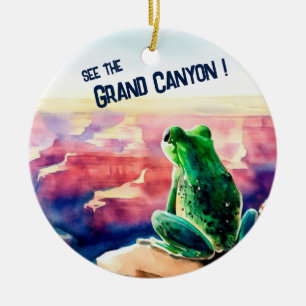 Ornamento De Cerâmica Sapo no Grand Canyon Souvenir