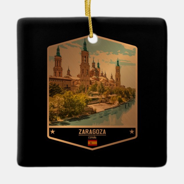 Ornamento De Cerâmica Saragoça (Frente)