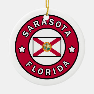 Ornamento De Cerâmica Sarasota Flórida