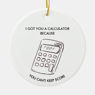 Ornamento De Cerâmica  Sarcastic Gag Gift for Teammates Friends 